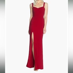 NWT Dress the Population Estella gown Garnett Red XL